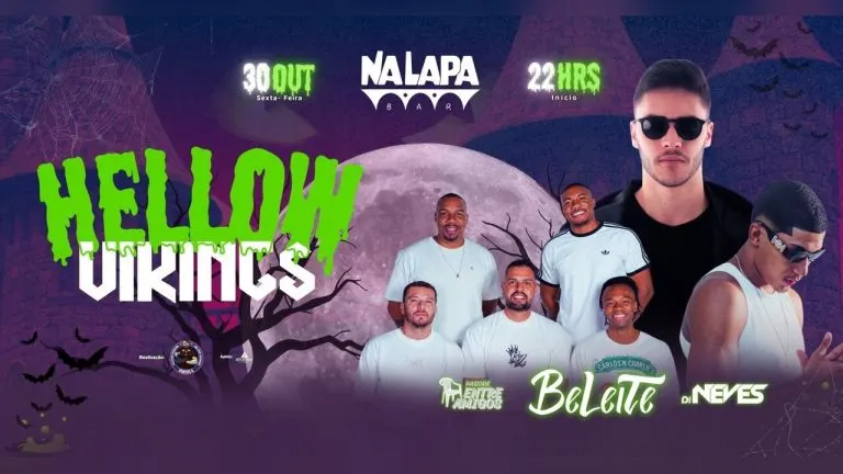 HellowVikings: Halloween com DJ Beleite no Na Lapa Bar, em Cachoeiro