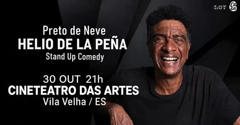 Hélio de La Peña com Preto de Neve em Vila Velha