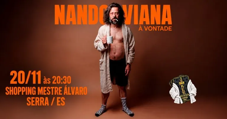 Nando Viana “À Vontade” no Joker Comedy Bar Serra