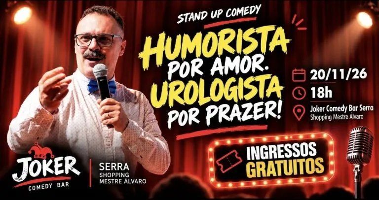 Camilo Milanez: “Humorista por amor, urologista por prazer”, na Serra